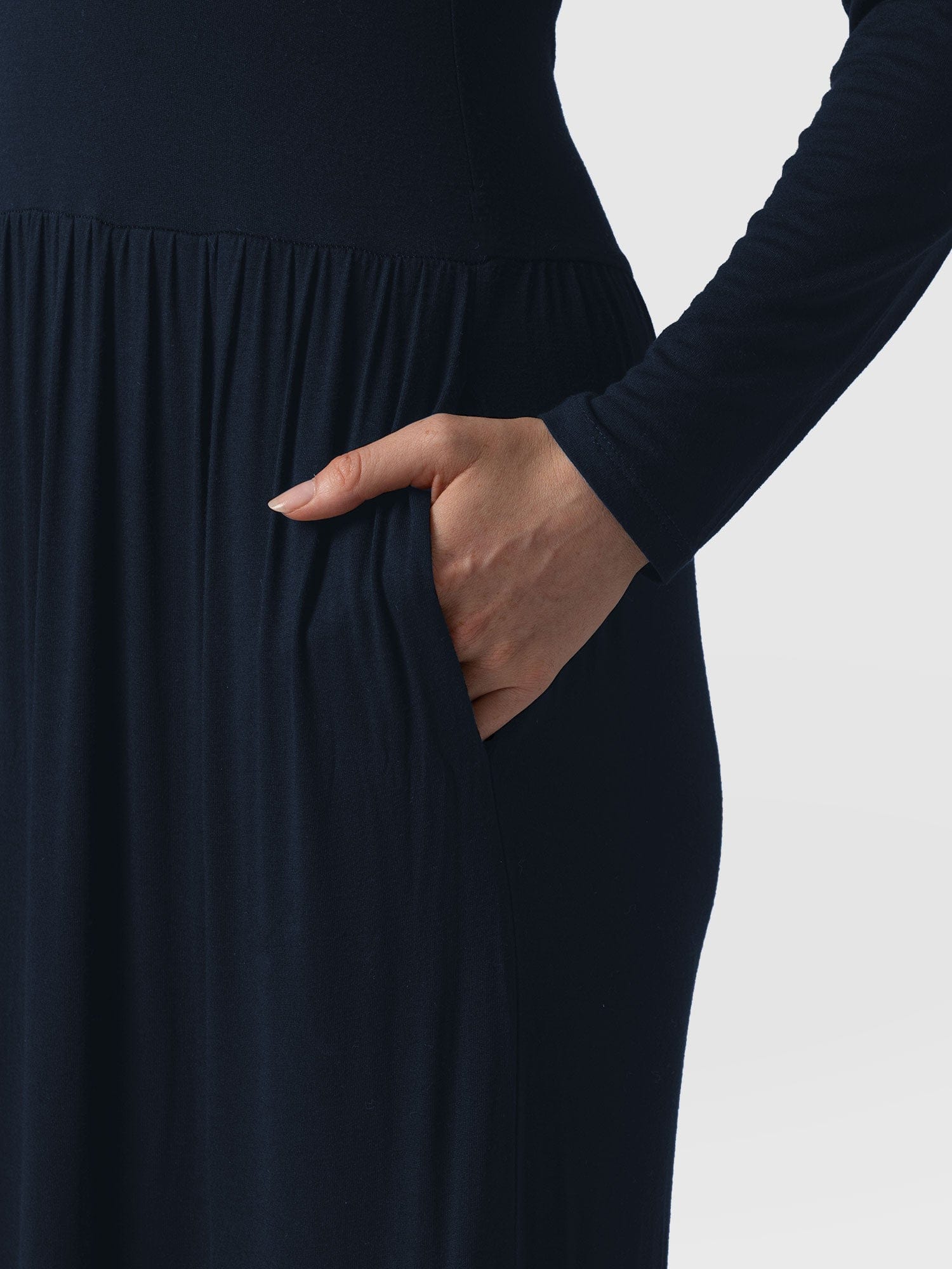 Greenwich Dress Long Sleeve - Navy